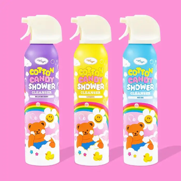 Wiggle Wiggle - Cotton Candy Shower Cleanser Set - Wiggle Wiggle - Shower Cleanser - Harumio