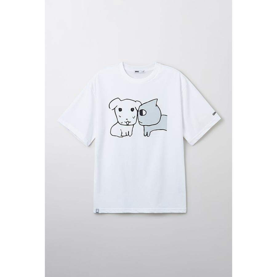 SPAO x Ganadi - Short Sleeve T-Shirt (Gray) - SPAO - T-Shirt - Harumio