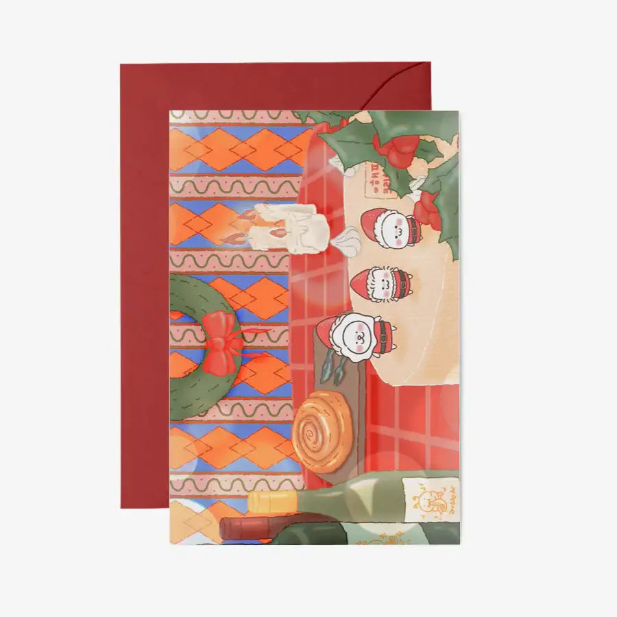 Janchaeng House - Christmas Postcard & Envelope Set - Marpple Shop - Postcard - Harumio