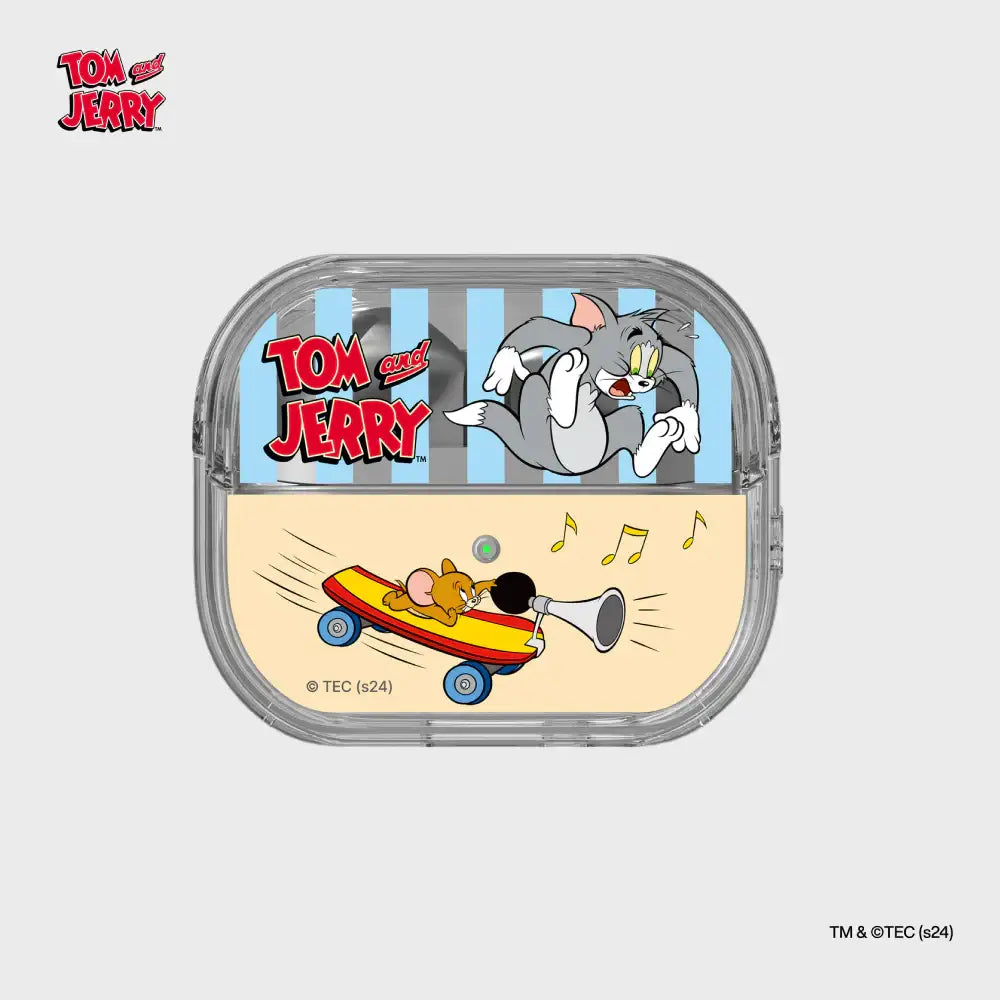 SLBS - Tom and Jerry Surprised Tom Clear Cover (Galaxy Buds3 Pro) - SLBS - Buds Case - Harumio