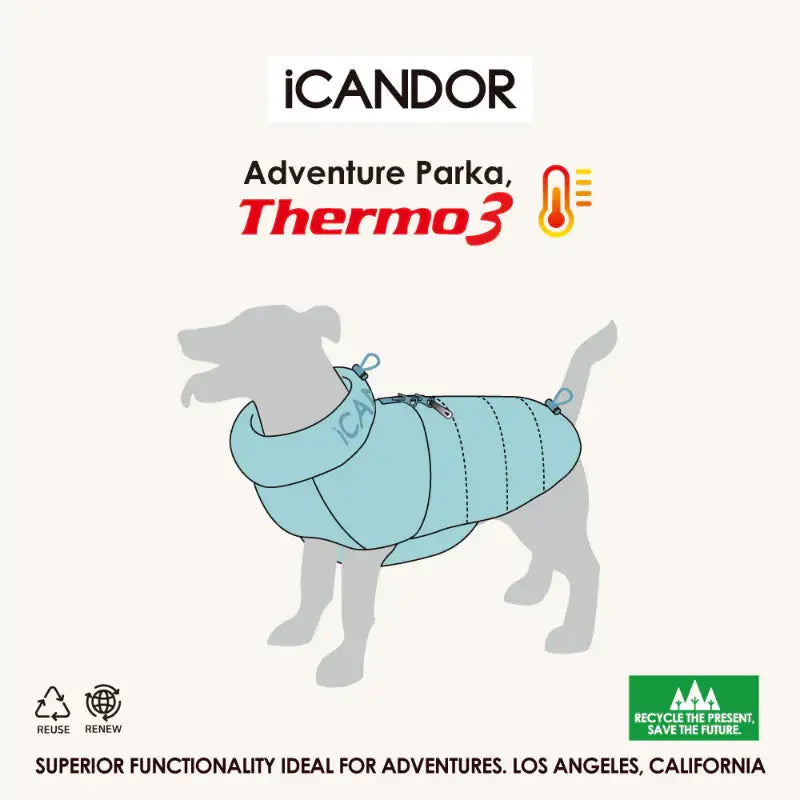 iCANDOR - F/W Edition - Adventure Parka, Thermo 3 - iCANDOR - Pet Clothes - Harumio