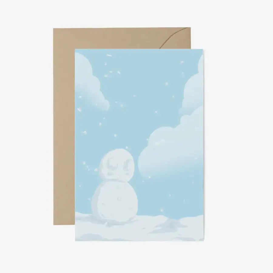 Little Waegjeo - Winter Snowfall Postcard & Envelope Set - Marpple Shop - Postcard - Harumio