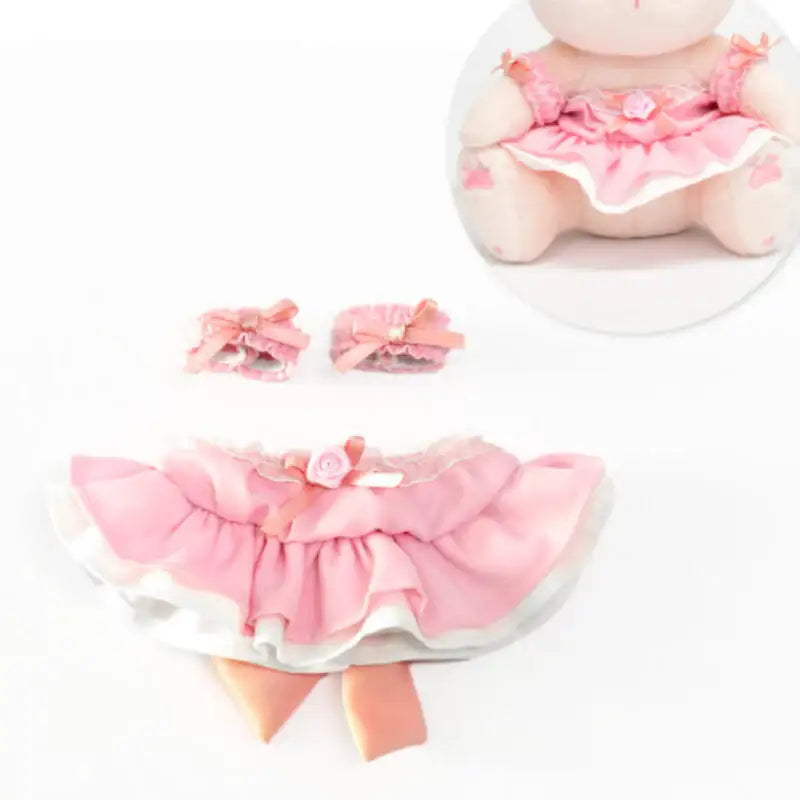 Little Rabbit And The Big Bad Leopard - Vivi Plush Doll Ballet Costume - Soone Content - Doll Costume - Harumio