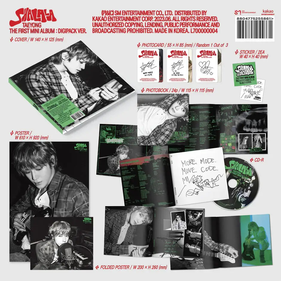 NCT TAEYONG - Shalala : 1st Mini Album (Digipack Version) - NCT TAEYONG - Album - Harumio