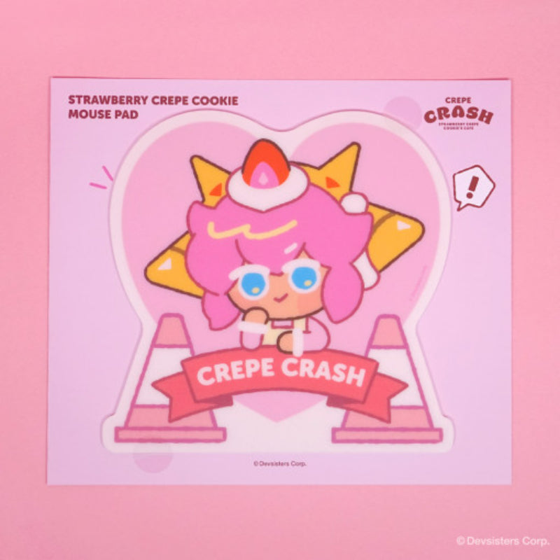 Cookie Run - Crepe Crash Strawberry Crepe Flavor Cookie Mouse Pad