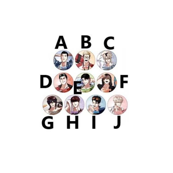 2025 WORLD WEBTOON FESTIVAL X LOOKISM ARCADE POP-UP - Character Hand Mirror - Lookism - Hand Mirror - Harumio