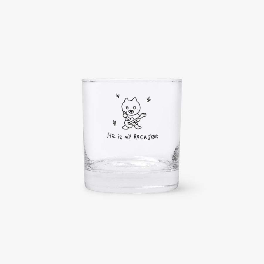 Dalme - He is my Rock Star Glass Cup - Marpple Shop - Glass Cup - Harumio