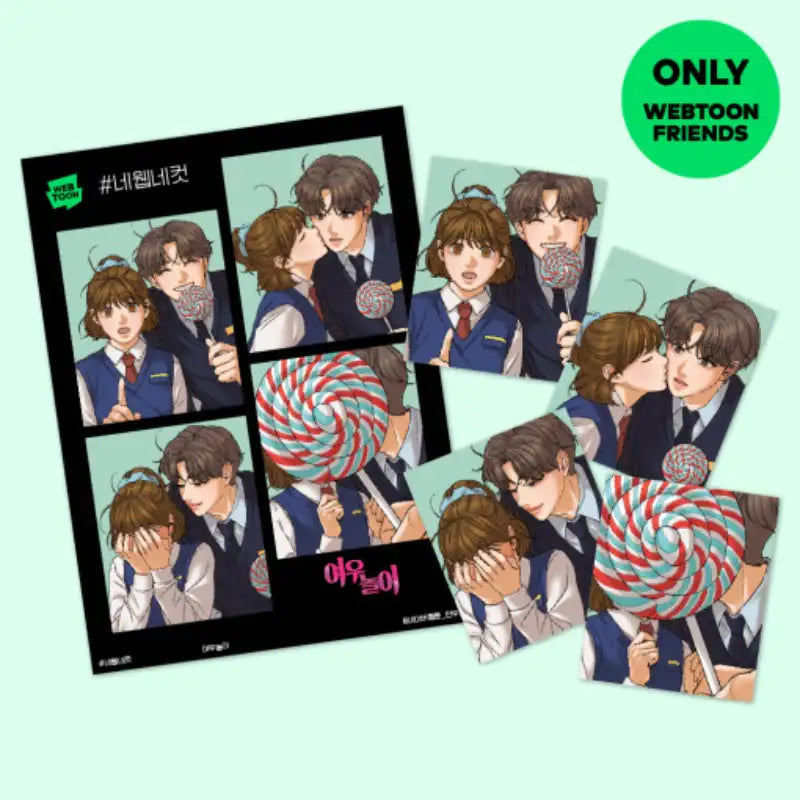 The Fox Club - 4 Web 4 Cut Photo Set - Webtoon Friends - Photos - Harumio