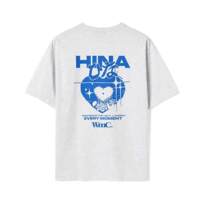 WMC x QWER Hina - Heart Eyes Short Sleeve T-Shirt - WMC x QWER Hina - T-Shirt - Harumio