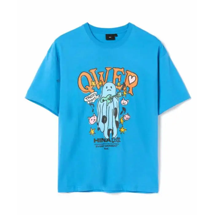 ☆韓国の人気☆【WMC x HINA】☆QWER Ghost T-Shirt☆Tシャ.ツ☆ ☆韓国の人気☆【WMC x HINA】☆QWER Ghost T-Shirt☆Tシャ.ツ