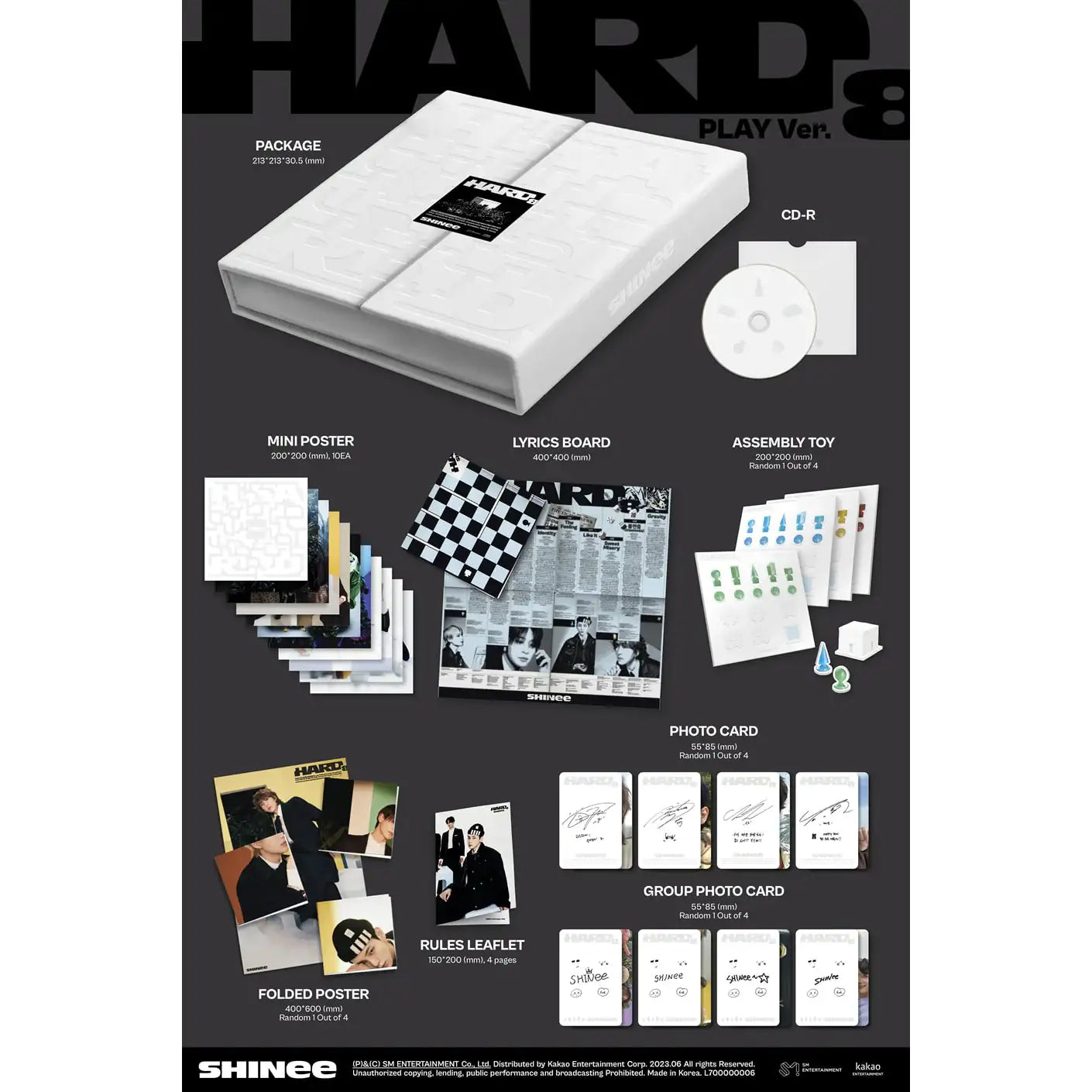 SHINee - Hard : 8th Full Album (Play Version) - SHINee - Album - Harumio