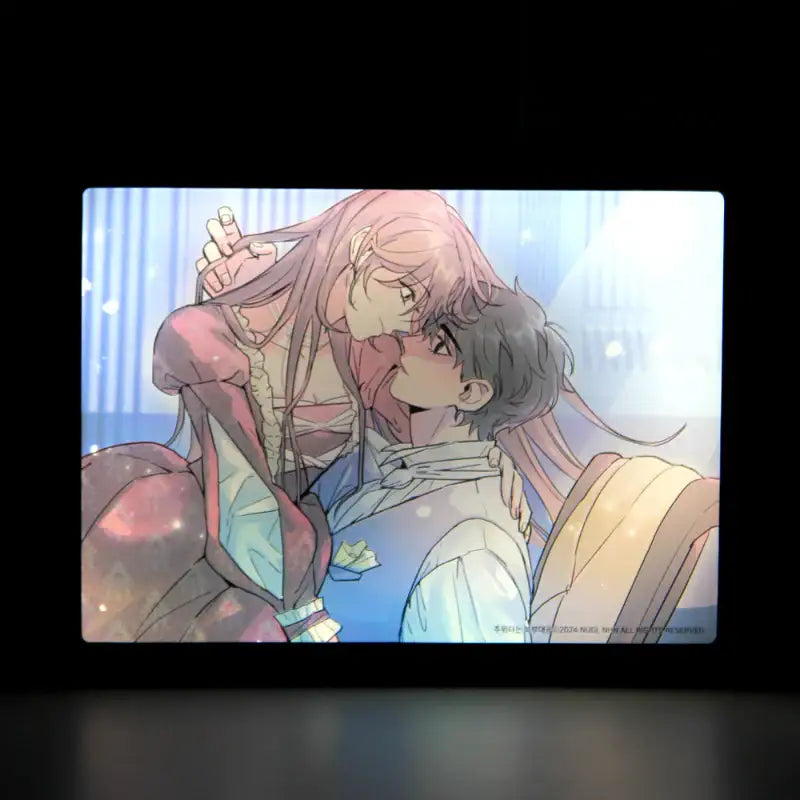 The Northern Duke Needs a Warm Hug - Black Edition USB Mood Light Frame - Webtoon Shop - Acrylic Mood Light Frames - Harumio