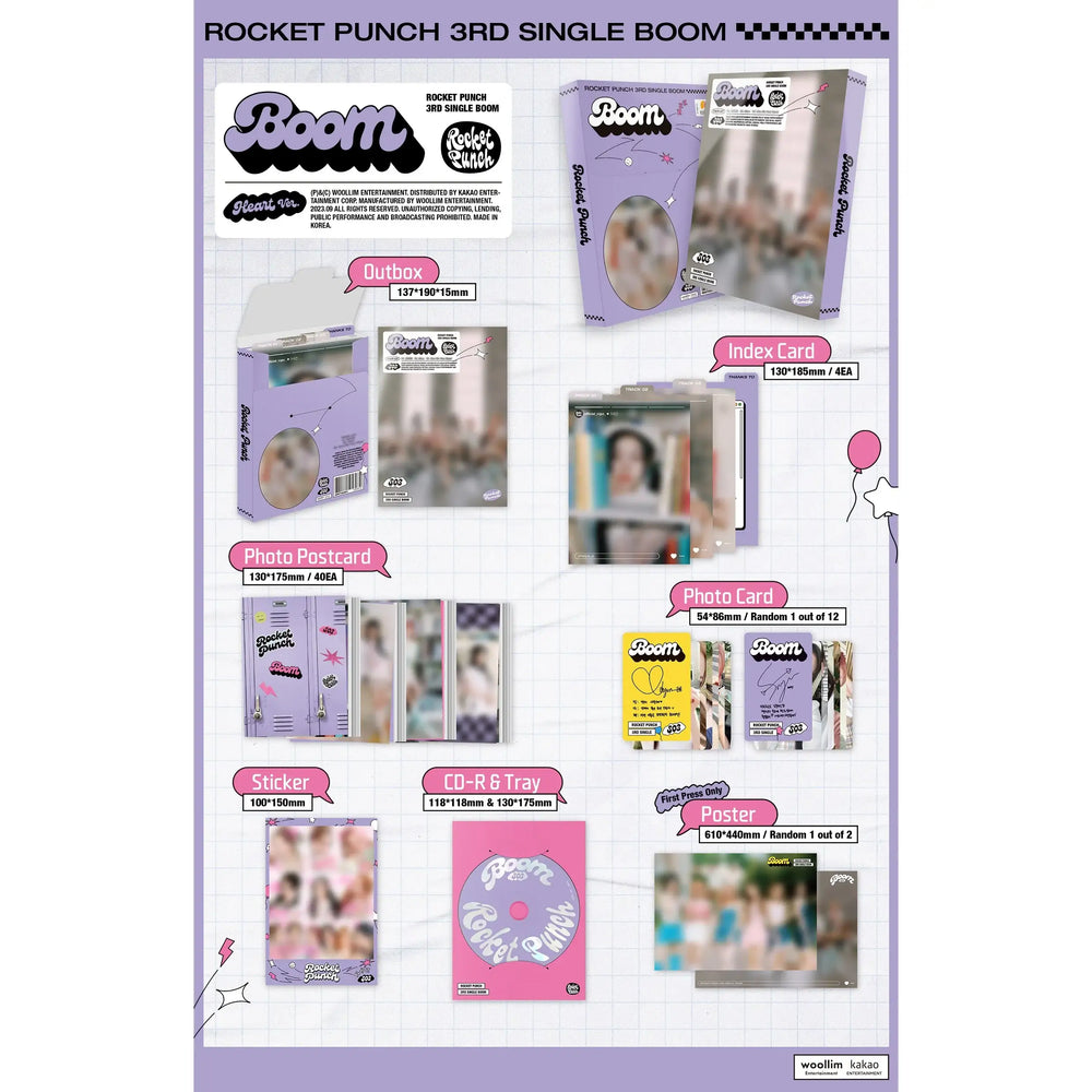 Rocket Punch - BOOM : 3rd Single Album - Rocket Punch - Album - Harumio