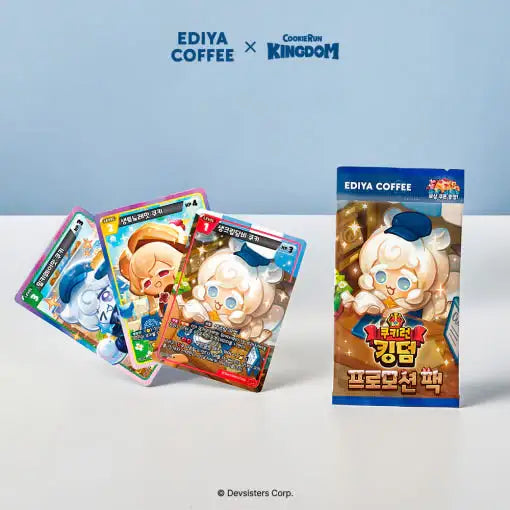 Ediya Coffee x Cookie Run : Kingdom - Card Game Pack (Card + Coupon + Cookie) - Cookie Run - Card - Harumio
