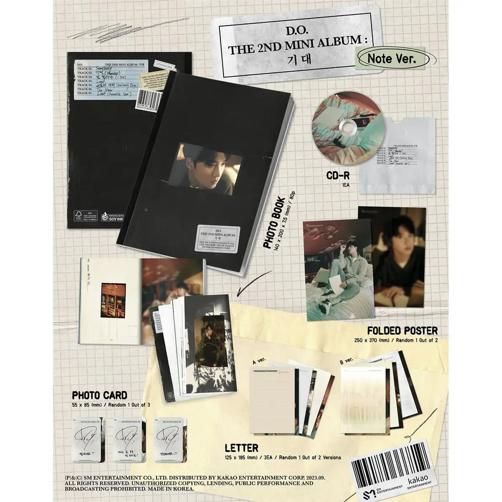 EXO D.O - Anticipation : 2nd Mini Album (Note Version) - EXO D.O - Album - Harumio