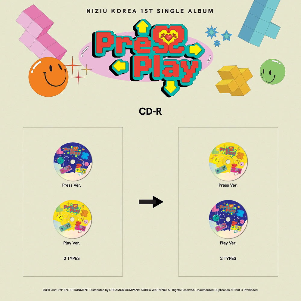 NiziU - Press Play : 1st Single Album (Set) - NiziU - Album - Harumio