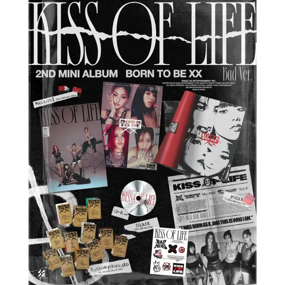 KISS OF LIFE - Born to be XX : 2nd Mini Album (Set) - KISS OF LIFE - Album - Harumio