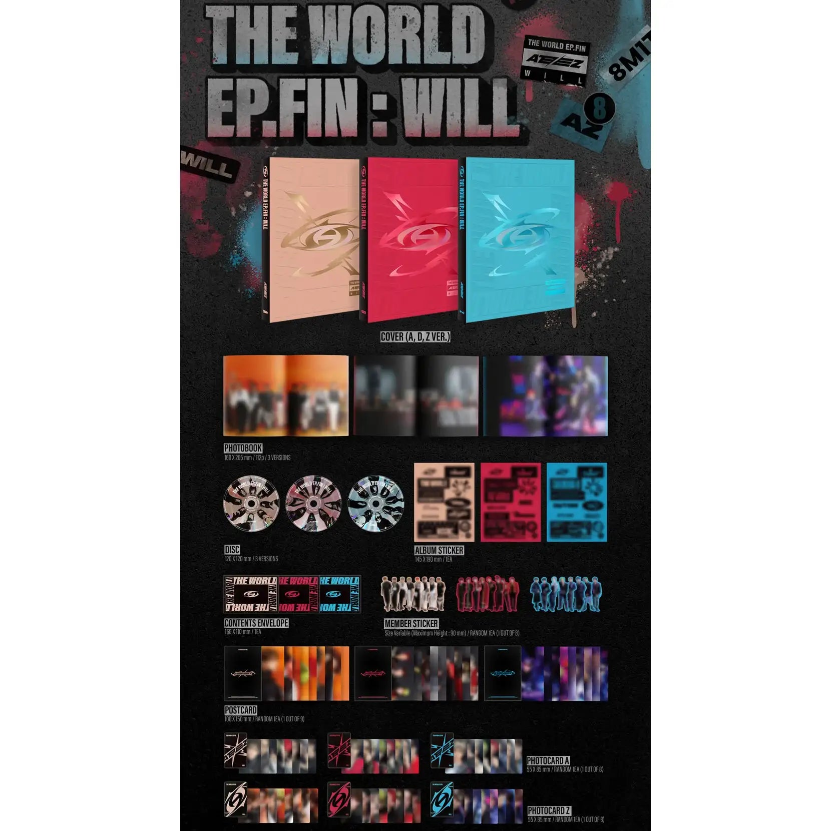 ATEEZ - THE WORLD EP.FIN : WILL - KQ Entertainment - Album - Harumio