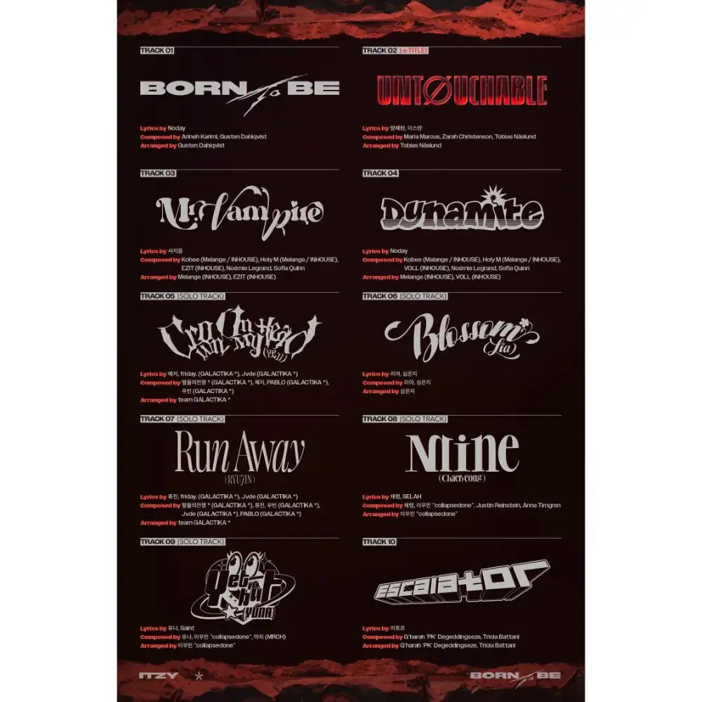 ITZY - Born To Be : 2nd Mini Album (Limited Version) - Dreamus Company / JYP Entertainment - Album - Harumio