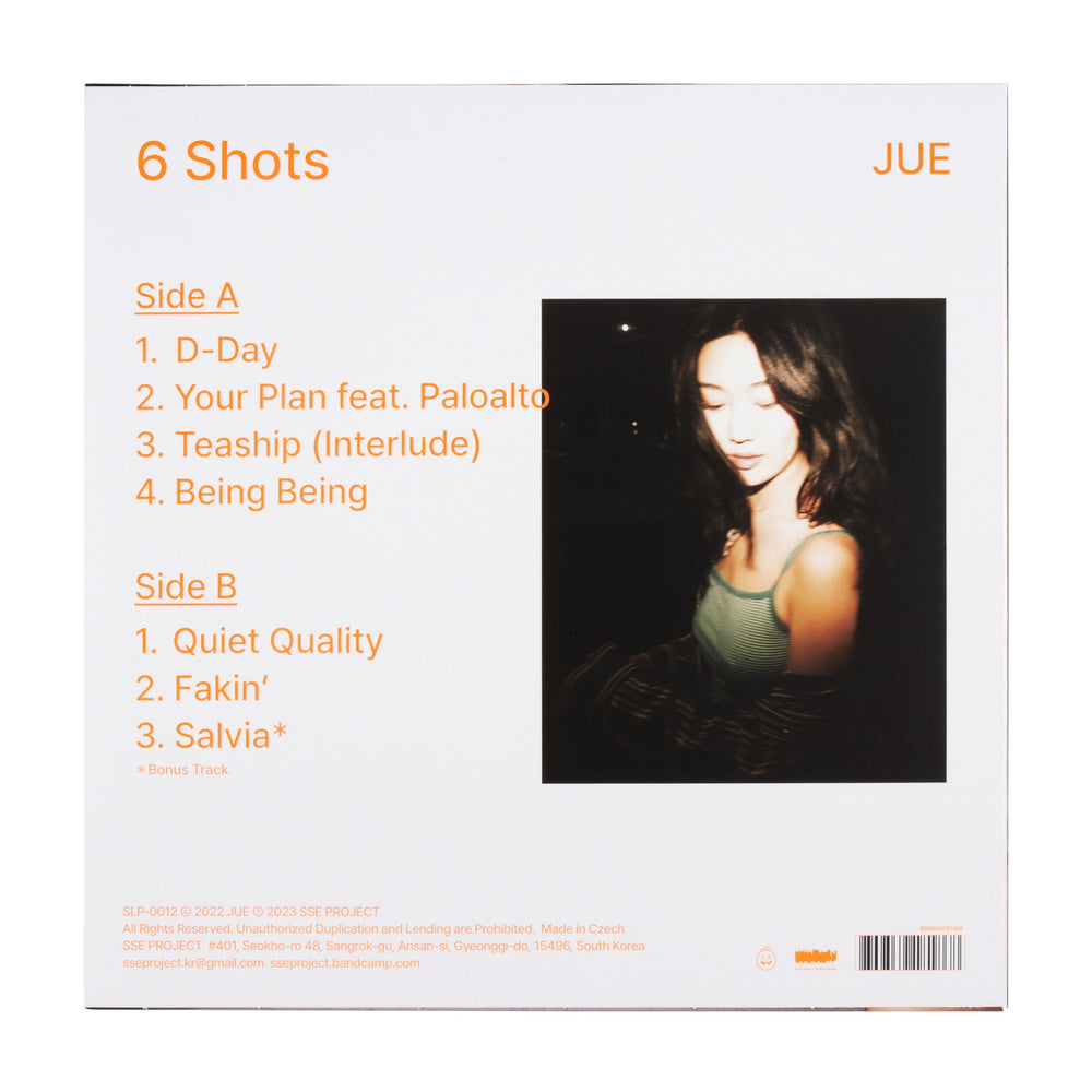 JUE - 6 Shots : Limited Edition (LP)