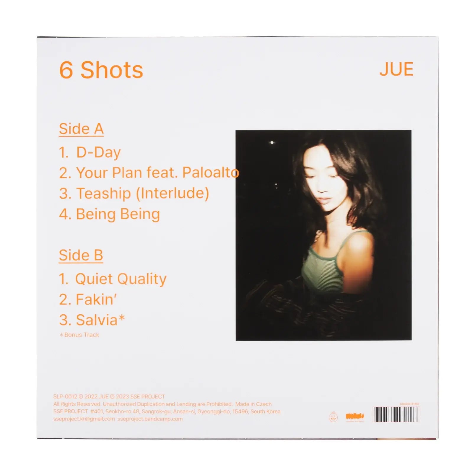 JUE - 6 Shots : Limited Edition (LP) - SSE PROJECT - Album - Harumio