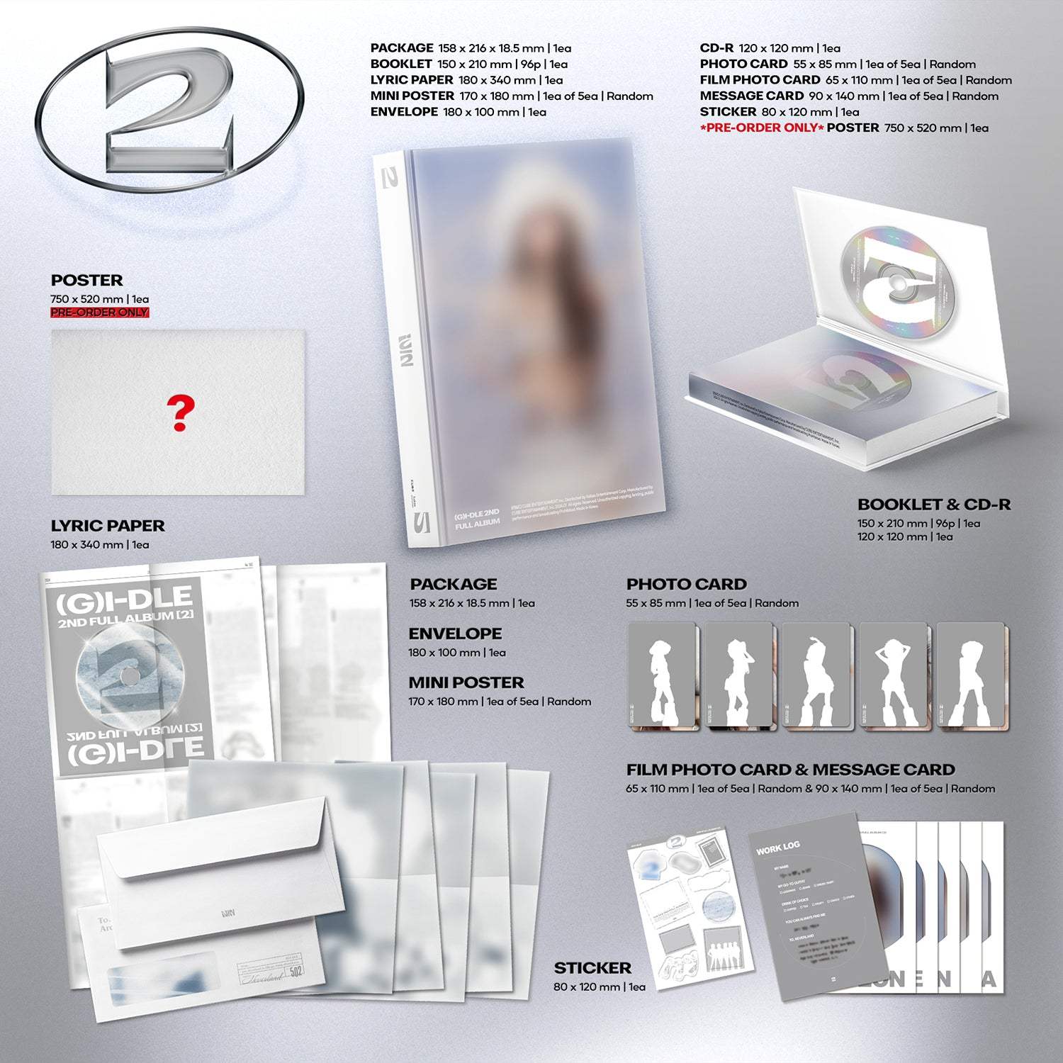 (G)I-DLE - 2 : 2nd Full Album - Cube Entertainment - Album - Harumio