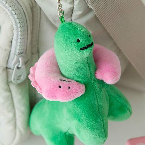 Joguman - Brachio Runaway Basic Plush Keyring - Line Friends - Keyring - Harumio