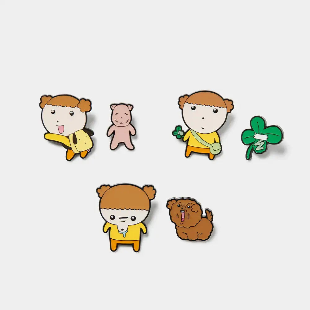 Maru Is a Puppy - Metal Badge - Webtoon Friends - Metal Badge - Harumio