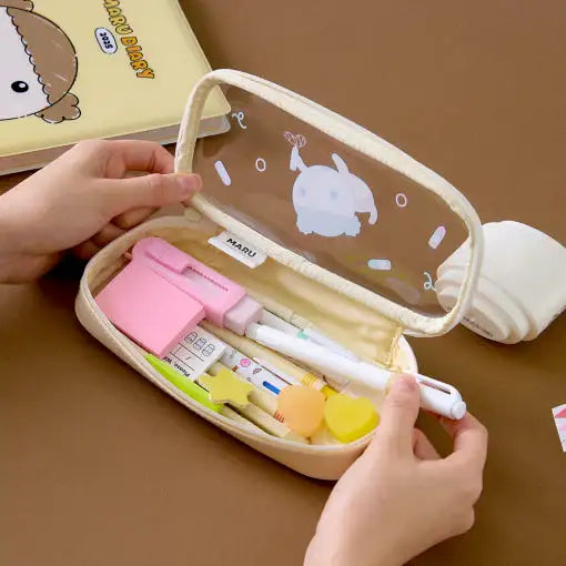 Maru Is a Puppy - Maru Gangjwi Clear PVC Pouch - Webtoon Friends - Pouch - Harumio