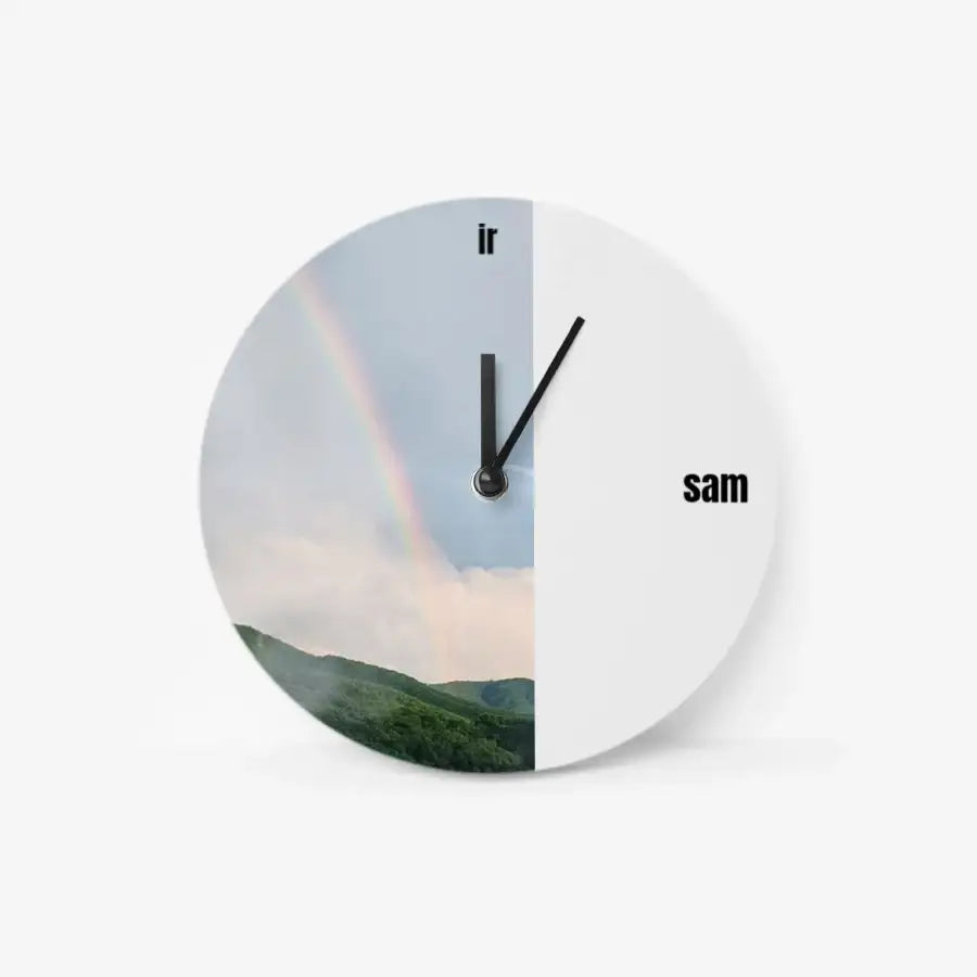 Gold Venus - Rainbow After Rain Round Clock - Marpple Shop - Clock - Harumio