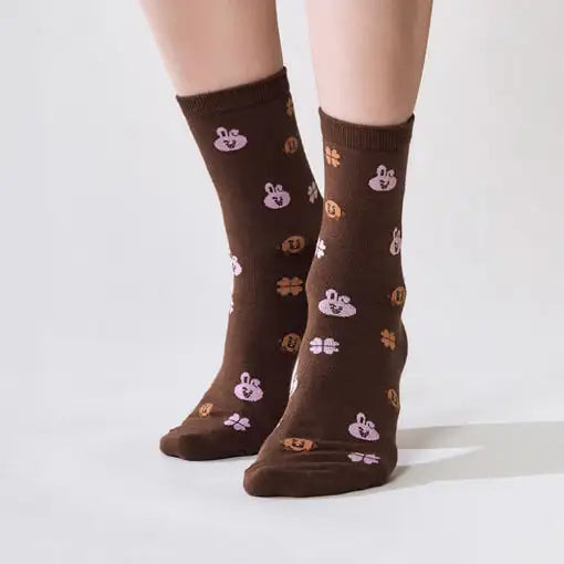 BT21 - Basic Jacquard Socks Lucky Gift Set (2PCS) - BT21 - Socks - Harumio