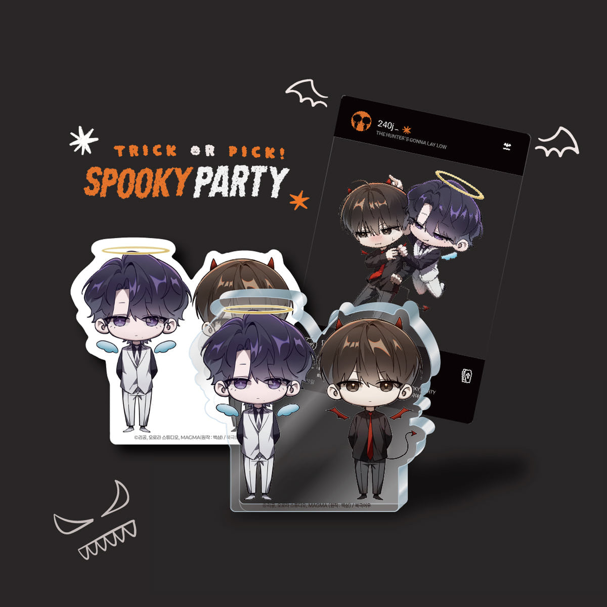 SPOOKY PARTY - Mini Acrylic Block