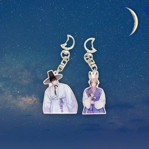 Hair Raising Desires - Acrylic Keyring - Secret Inside My Head - Acrylic Keyring - Harumio