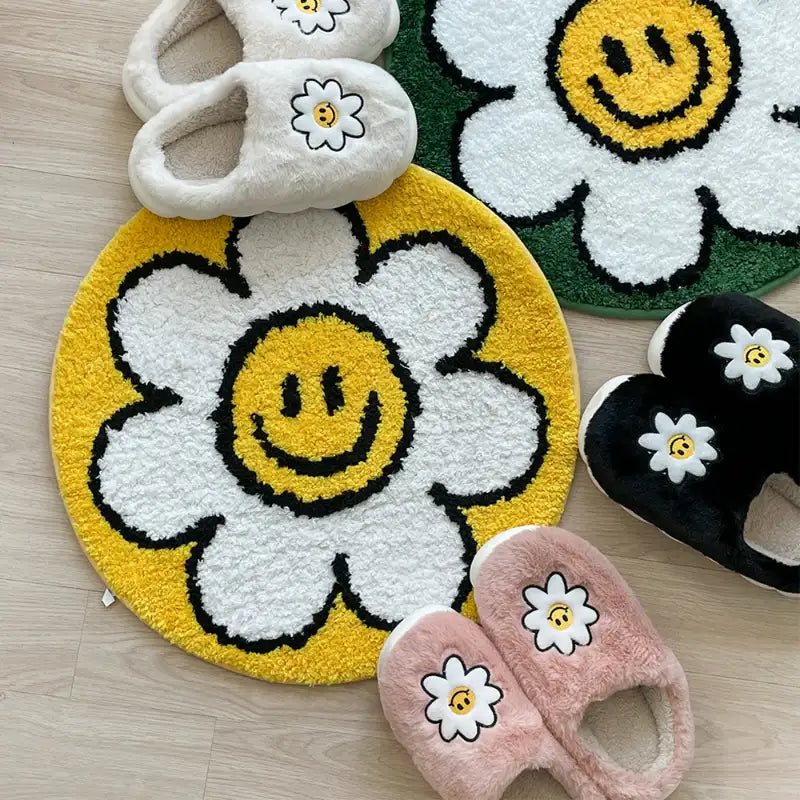 SALDA - Smiley Daisy Foot Mat - SALDA - Foot Mat - Harumio