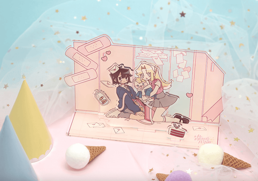 I Love Amy - Acrylic Stand - Blue Shop - Acrylic Stand - Harumio