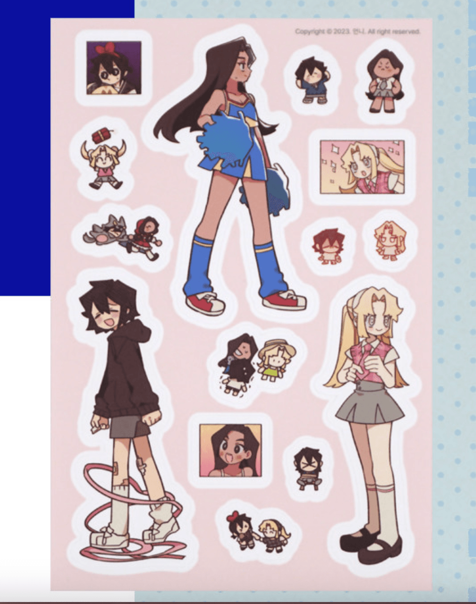 I Love Amy Stickers 2 - Blue Shop - Sticker - Harumio