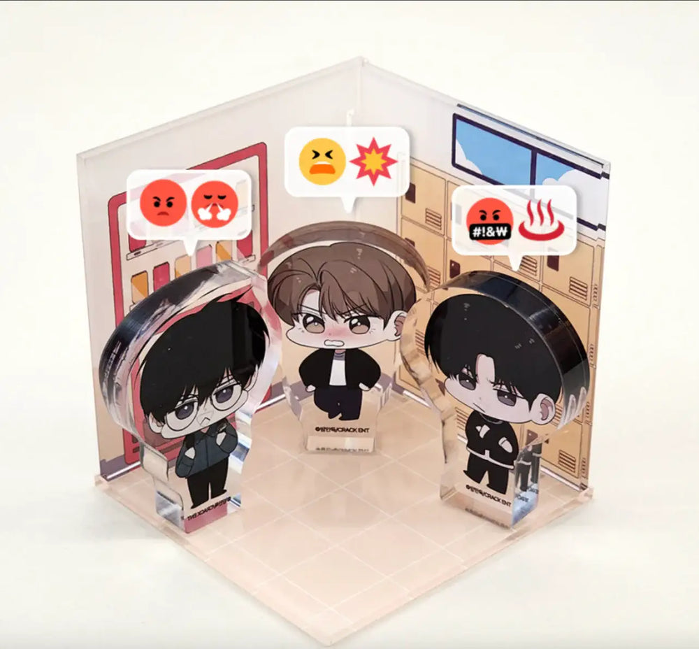 All For Me - Acrylic Diorama Set - Crack Webtoon Store - Acrylic Block - Harumio