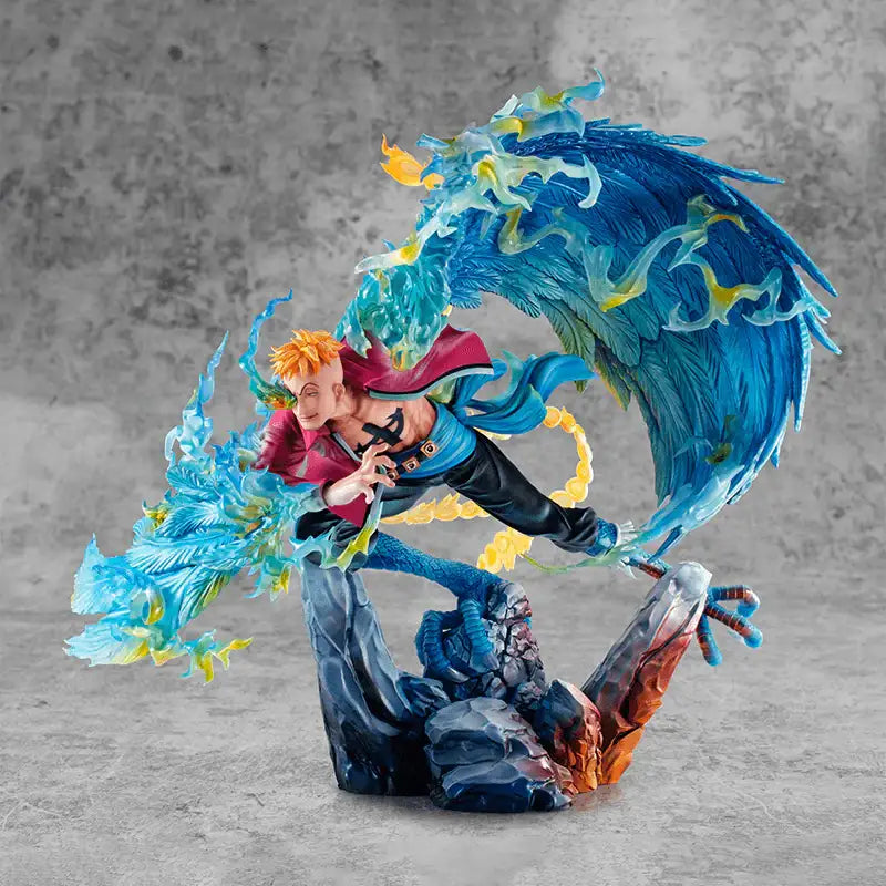 One Piece x ANIPLUS - Portrait.Of.Pirates POP WAS-MAXIMUM Whitebeard Pirates 1st Division Captain Phoenix Marco - ANIPLUS - Doll Figure - Harumio