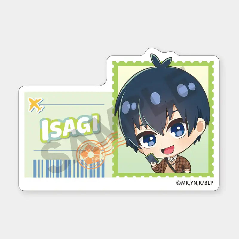 Blue Lock x ANIPLUS - Mini-Chara Travel Acrylic Name Badge - ANIPLUS - Acrylic Badge - Harumio