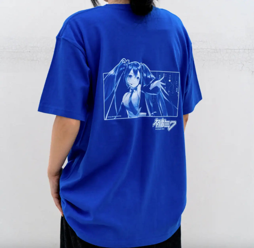 【Anyone more】Miku Open Ribbon T-Shirt Hatsune Miku 7 Original Graphic Art T-shirt - Alternative