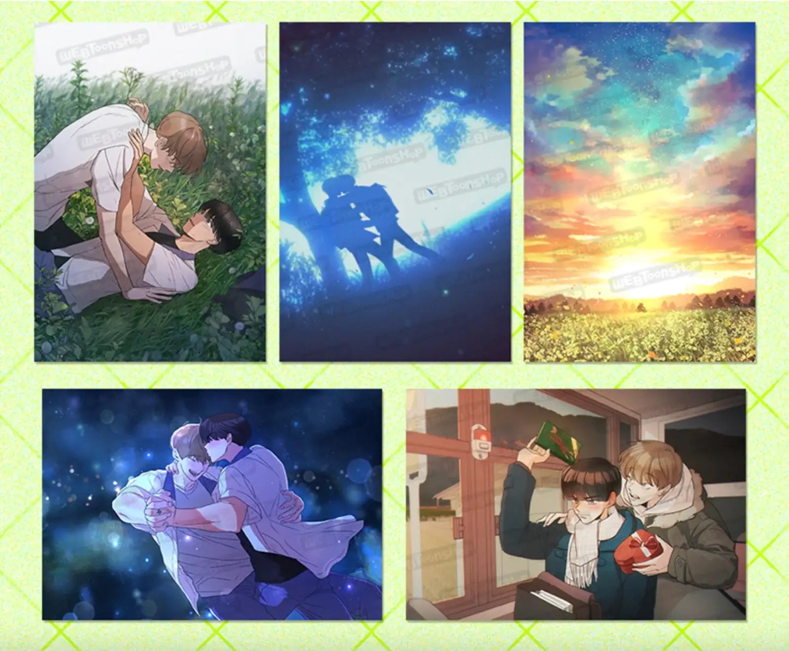 Spinach Bouquet - Postcard Set - Webtoon Shop - Postcard - Harumio