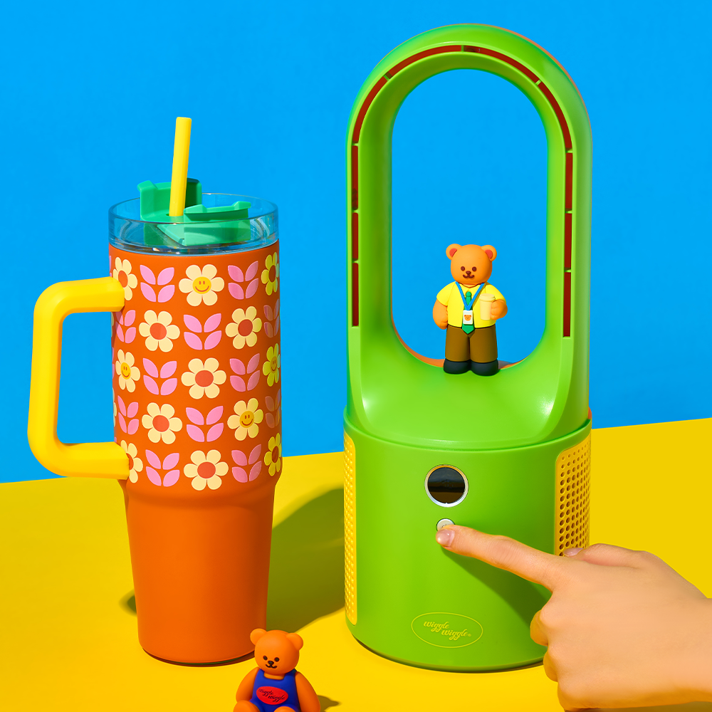 Wiggle Wiggle - Windless Figure Desk Fan (Office Wiggle Bear)