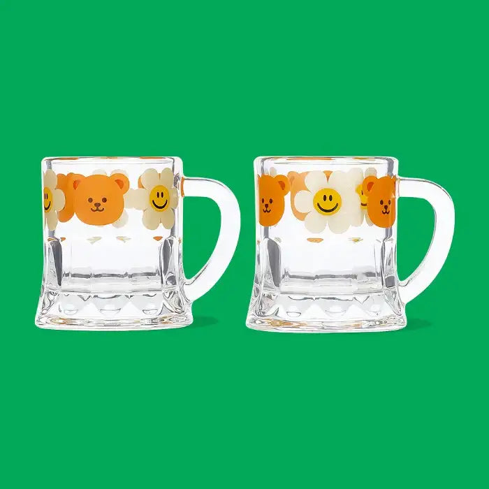 Wiggle Wiggle - Friends Handle Soju Glass Set - Wiggle Wiggle - Soju Glass - Harumio