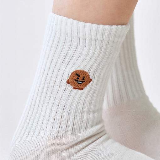 BT21 - SHOOKY Basic Embroidery Socks - BT21 - Socks - Harumio
