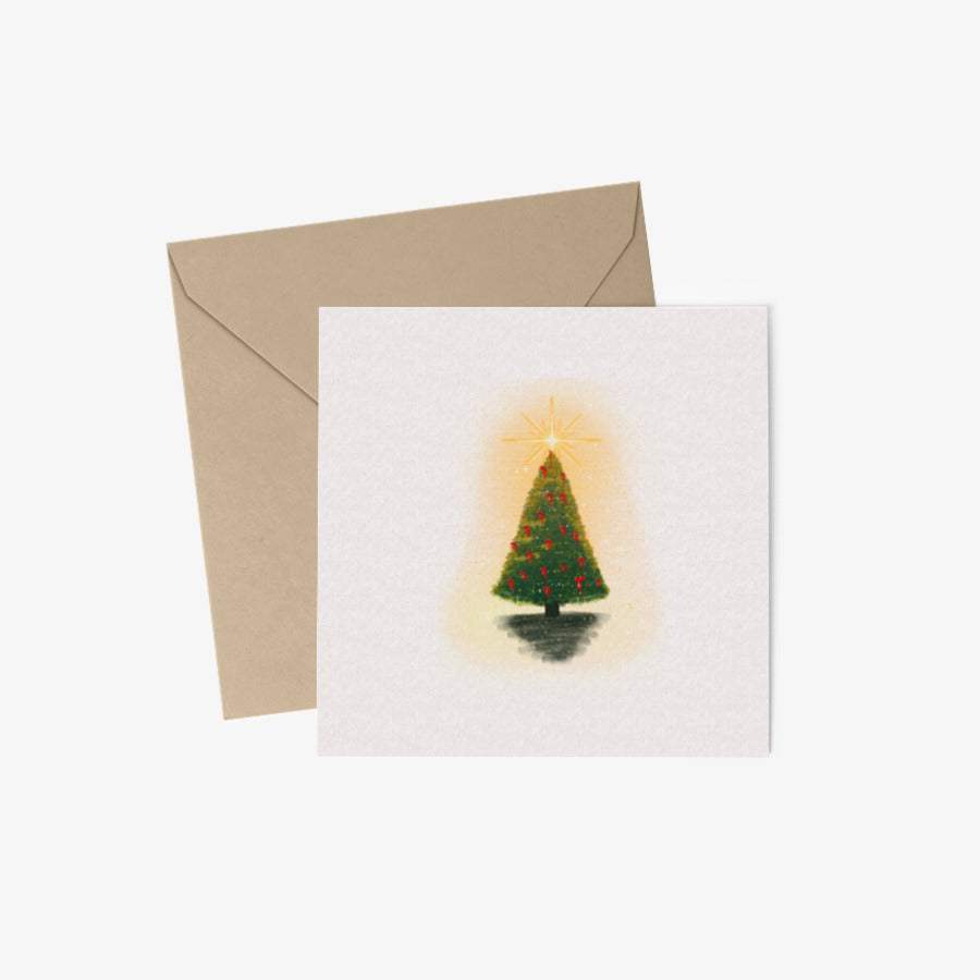 Dd Kkim - Christmas Tree Postcard & Envelope Set - Marpple Shop - Postcard - Harumio