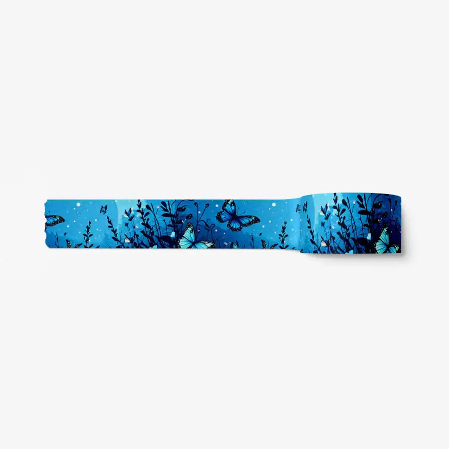 Thetablesetter - Blue Butterflies Sparkling Masking Tape - Marpple Shop - Masking Tape - Harumio