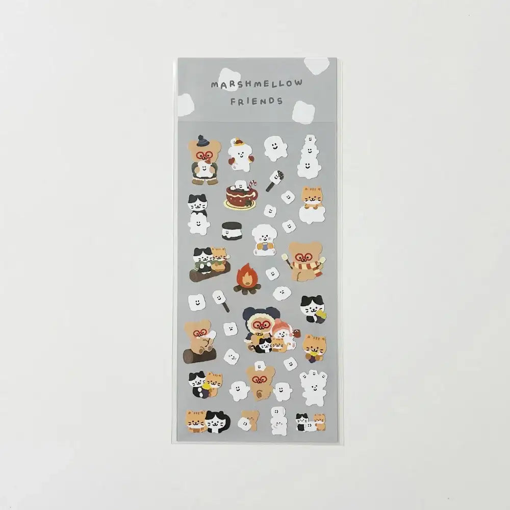 Teteum - Marshmallow Friends Sticker - Teteum - Stationary - Harumio