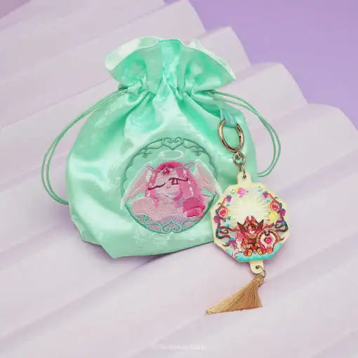 Cookie Run - Kingdom Paradise of Passion and Sloth Pouch & Keychain Set - Cookie Run - Pouch - Harumio