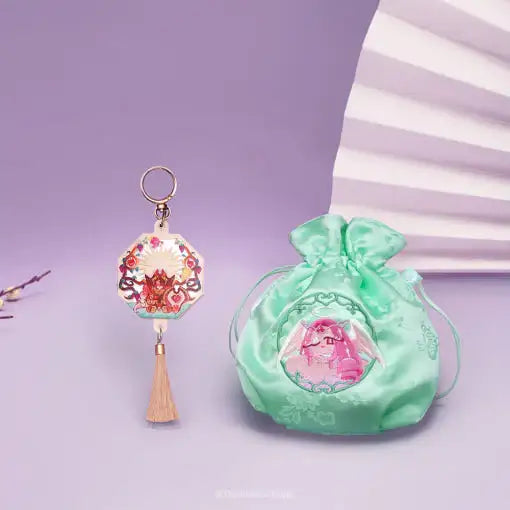 Cookie Run - Kingdom Paradise of Passion and Sloth Pouch & Keychain Set - Cookie Run - Pouch - Harumio