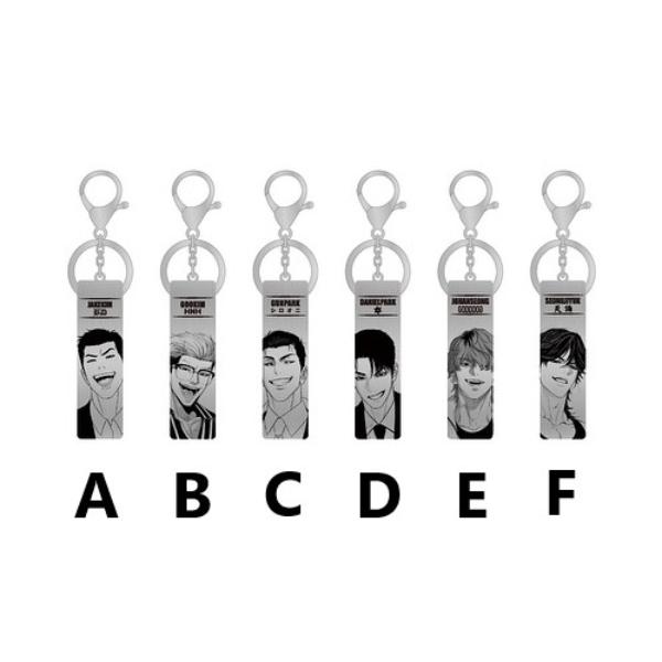 2025 WORLD WEBTOON FESTIVAL X LOOKISM ARCADE POP-UP - Sketch Metal Keyring - Lookism - Metal Keyring - Harumio